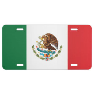 Flag of Mexico License Plate