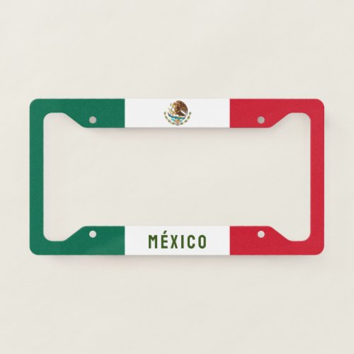 Flag of Mexico License Plate Frame