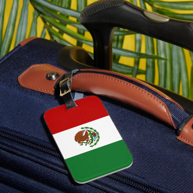 Flag of Mexico Luggage Tag (Front Insitu 1)