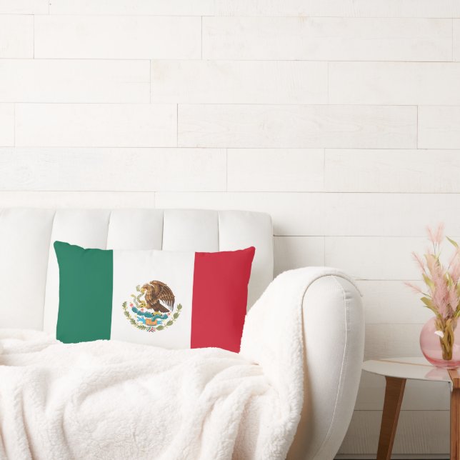 Flag of Mexico Lumbar Pillow (Couch)