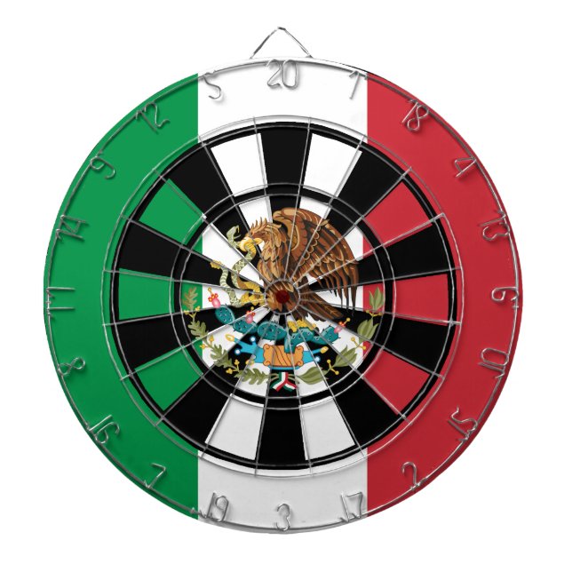 Flag of Mexico Multi Ring Art Dartboard (Front)