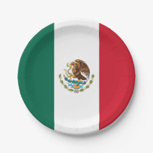 Flag of Mexico Paper Plates