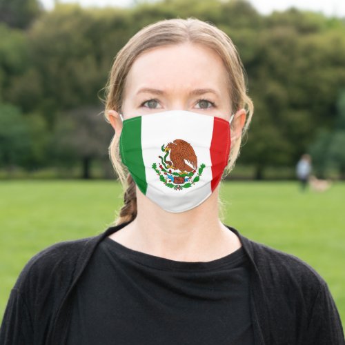 Flag of Mexico Patriotic Adult Cloth Face Mask