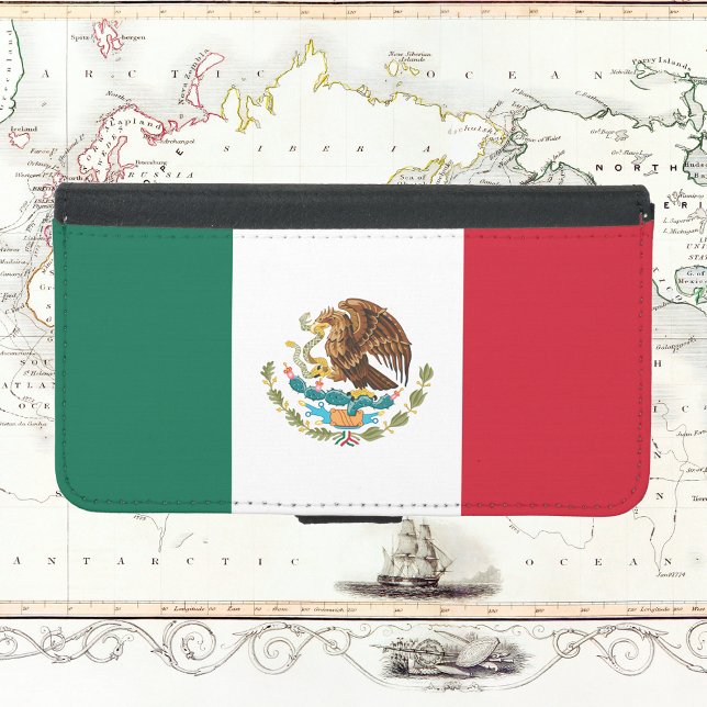 Flag of Mexico Samsung Galaxy Wallet Case (Flag of Mexico Phone Case)