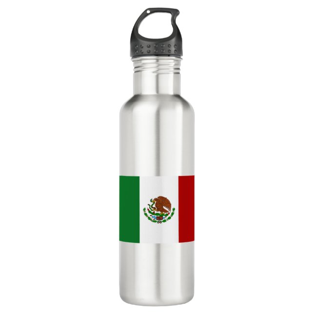Flag of Mexico Stainless Steel Water Bottle (Front)