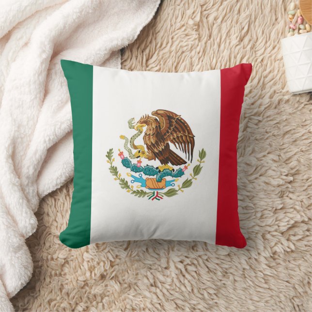 Flag of Mexico Throw Pillow (Blanket)