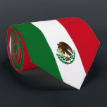 Flag of Mexico Tie<br><div class="desc">Mexican flag patriotic color custom flag of Mexico gifts for Mexican sports fans, restaurants or home decor.The green represents hope,
the white represents purity, and the red represents the blood that was shed in the fight for independence.</div>