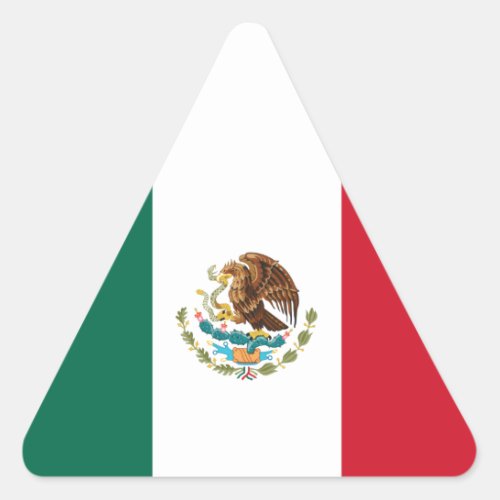 Flag of Mexico Triangle Sticker