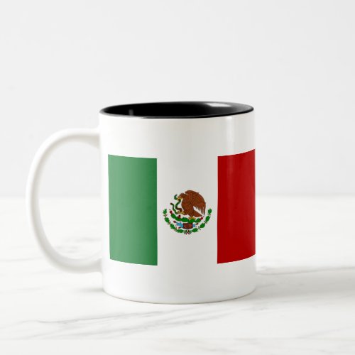 Flag of Mexico Two_Tone Coffee Mug