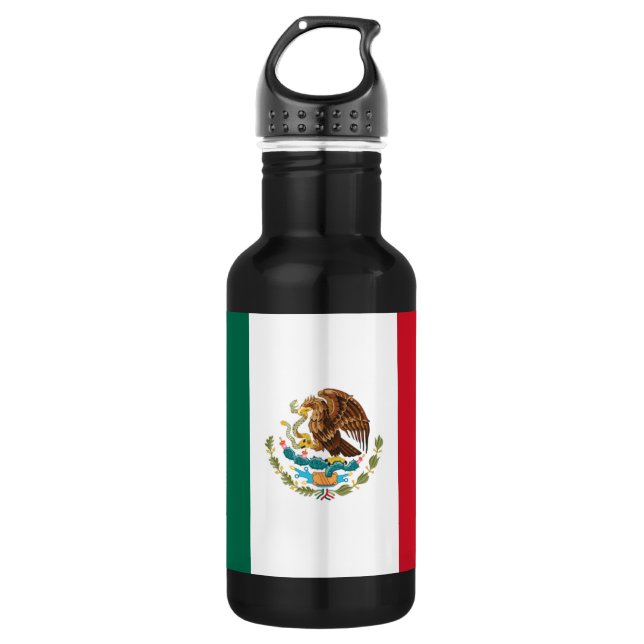 Flag of Mexico Water Bottle (Front)
