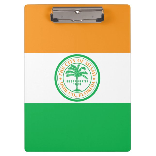 Flag of Miami, Florida Clipboard (Front)