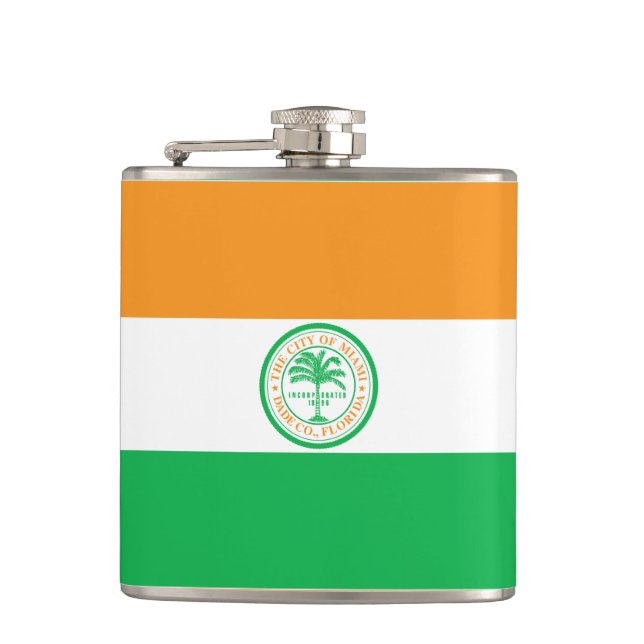 Flag of Miami, Florida Flask (Front)