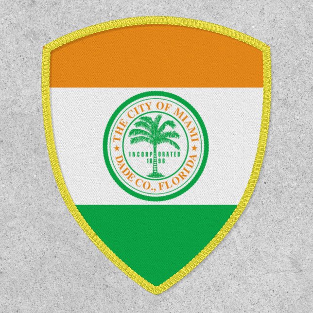 Flag of Miami, Florida Patch (Front)