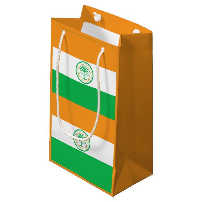 Flag of Miami, Florida Small Gift Bag (Front Angled)