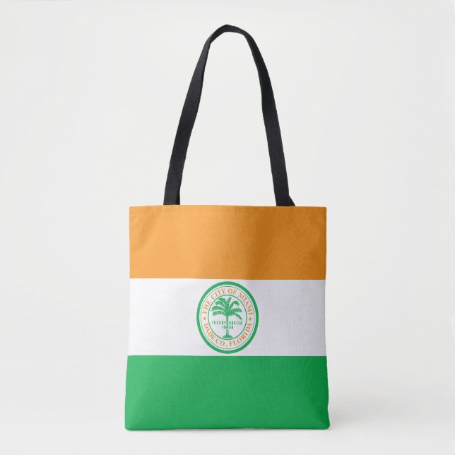 Flag of Miami, Florida Tote Bag (Front)