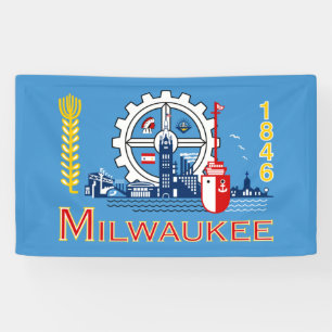 Flag of Milwaukee (Wisconsin) Banner