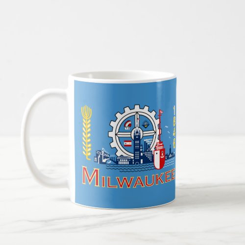 Flag of Milwaukee Wisconsin Coffee Mug