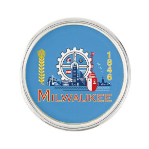 Flag of Milwaukee, Wisconsin Lapel Pin