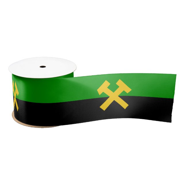 Flag of Miners and Mine Workers Satin Ribbon (Spool)