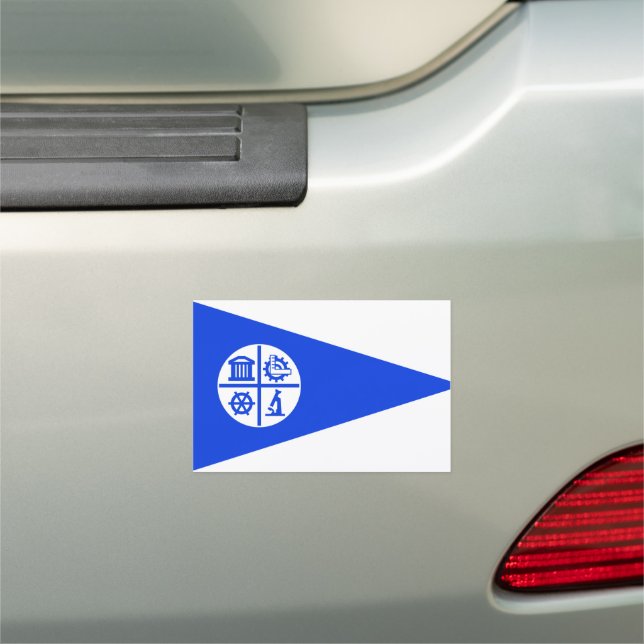 Flag of Minneapolis, Minnesota Car Magnet (In Situ)