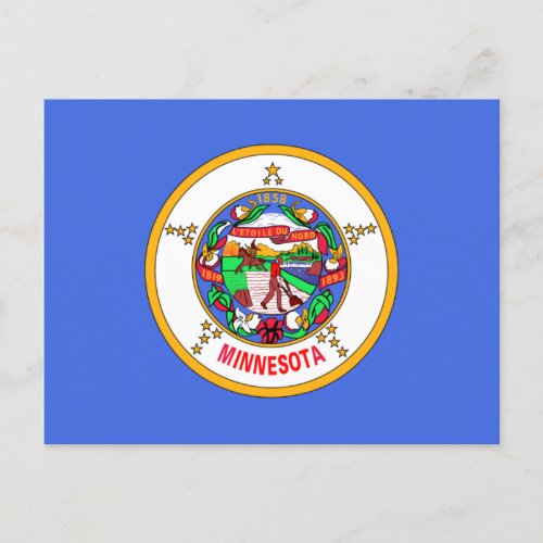 Flag of Minnesota Postcard