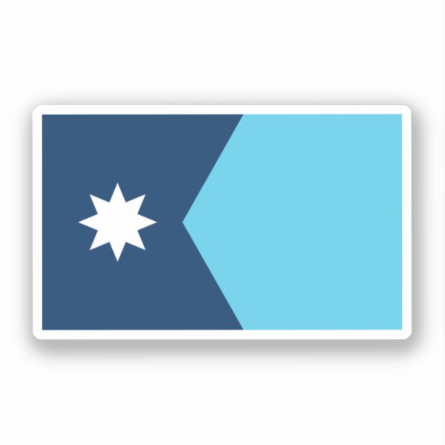 Flag of Minnesota Sticker (Front)