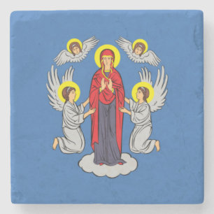 Flag of Minsk (Belarus) Stone Coaster