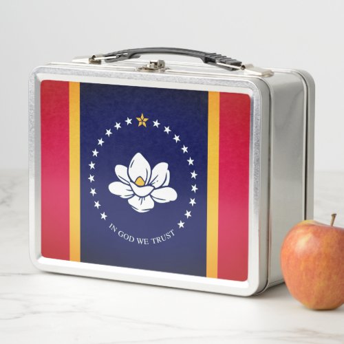 Flag of Mississippi 2020 Metal Lunch Box
