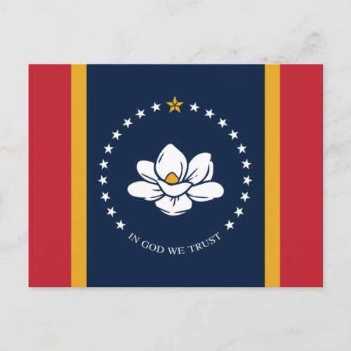 Flag of Mississippi 2020 Postcard