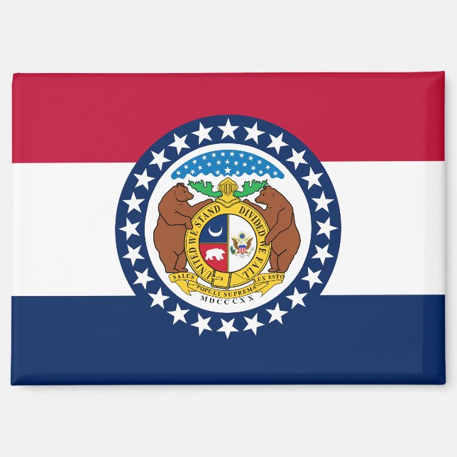 Flag of Missouri Magnet (Front)