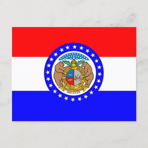 Flag of Missouri Postcard
