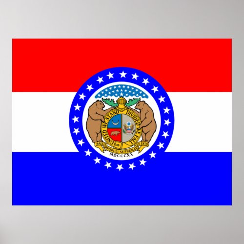 Flag of Missouri Poster