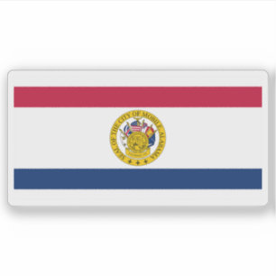 Flag of Mobile, Alabama, USA Sticker