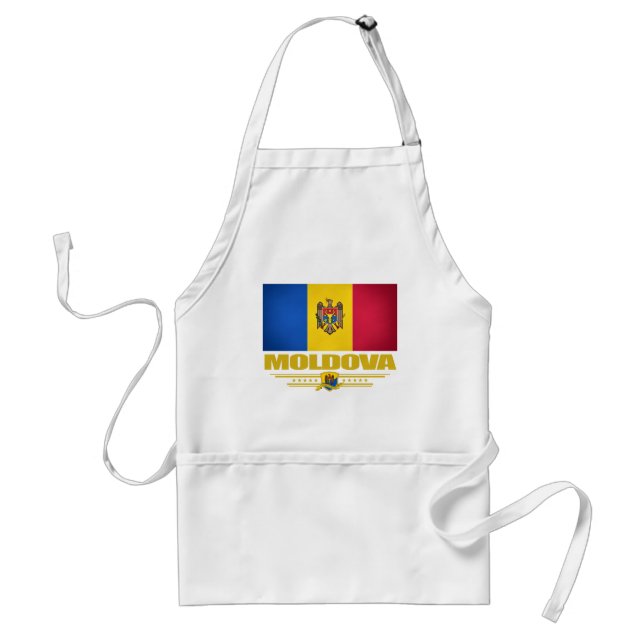 Flag of Moldova Adult Apron (Front)