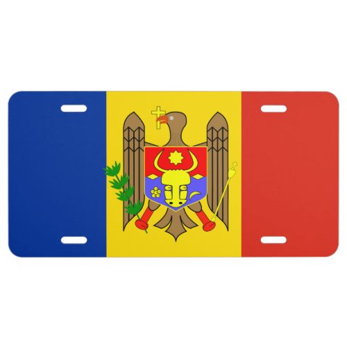 Flag of Moldova License Plate