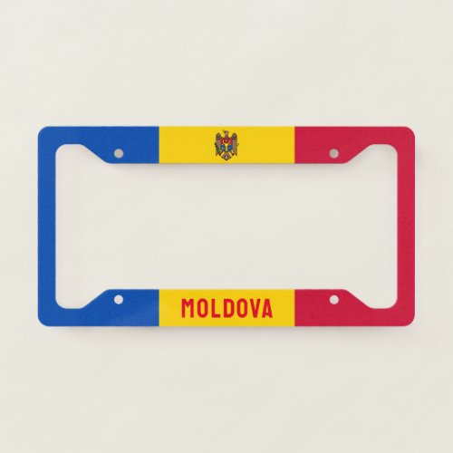 Flag of Moldova License Plate Frame