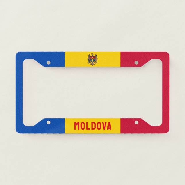Flag of Moldova License Plate Frame (Front)