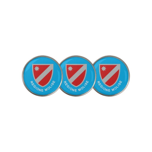 Flag of Molise (Italy) Golf Ball Marker (3 Up)
