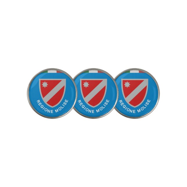 Flag of Molise Region, Italy Golf Ball Marker (3 Up)