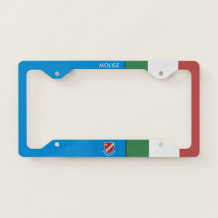 Flag of Molise Region, Italy License Plate Frame