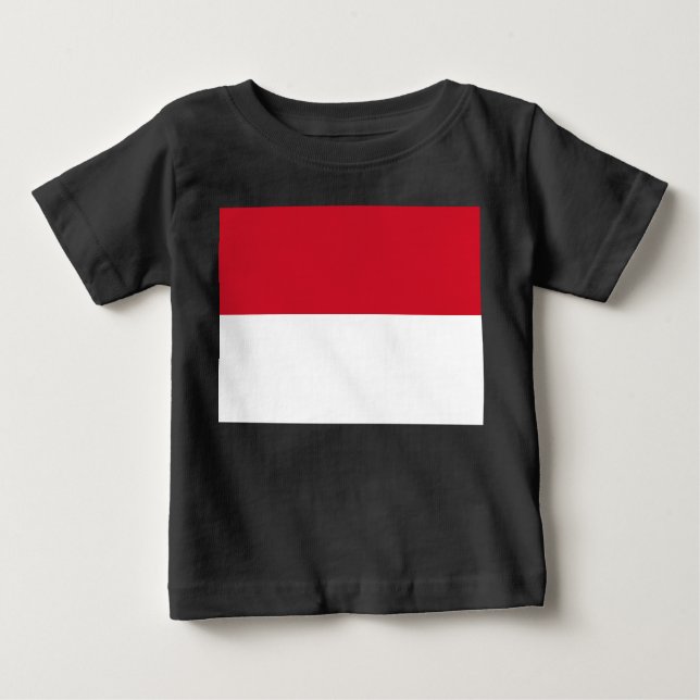 Flag of Monaco Baby T-Shirt (Front)
