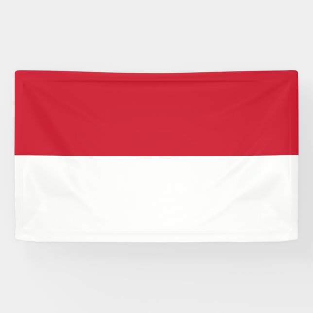 Flag of Monaco Banner (Horizontal)