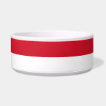 Flag of Monaco Bowl<br><div class="desc">This design features the national flag of Monaco (officially the Principality of Monaco), which is a sovereign city-state, country and microstate on the French Riviera in Western Europe. It is bordered by France to the north, east and west and by the Mediterranean Sea to the south. The principality is widely...</div>