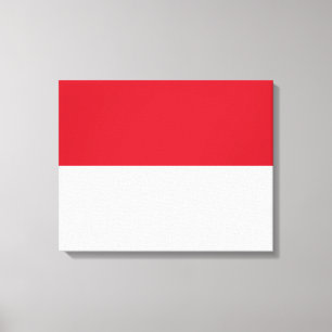 Flag of Monaco Canvas Print
