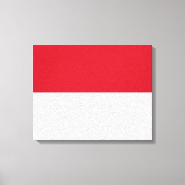 Flag of Monaco Canvas Print (Front)
