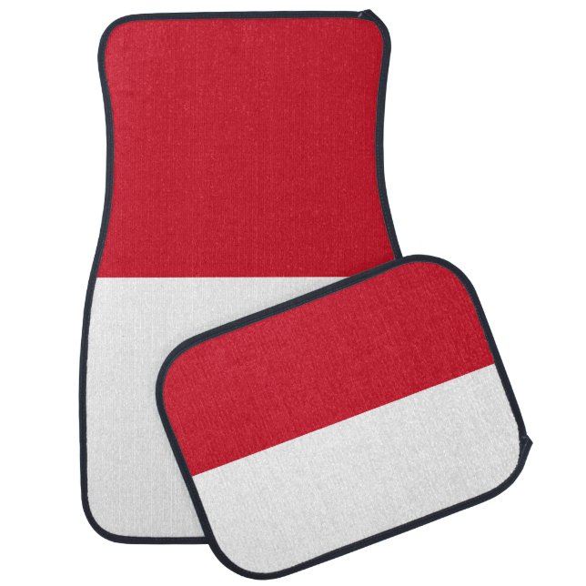 Flag of Monaco Car Floor Mat (Set)