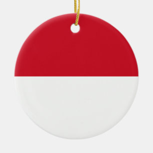 Flag of Monaco Ceramic Ornament