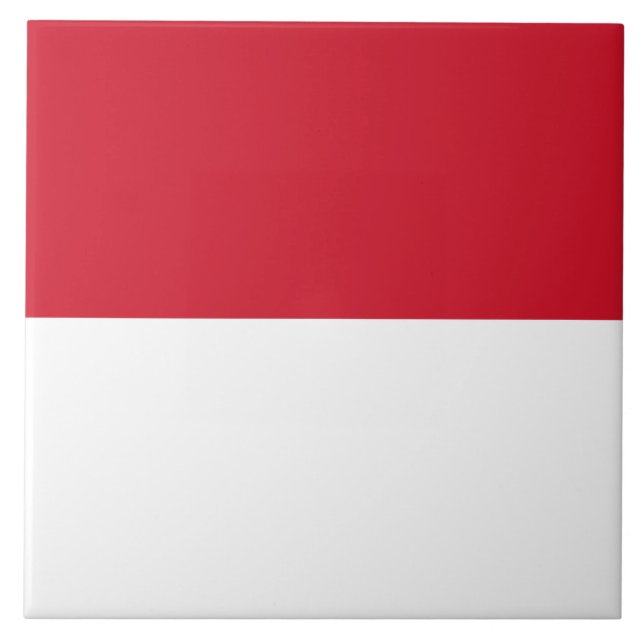 Flag of Monaco Ceramic Tile (Front)