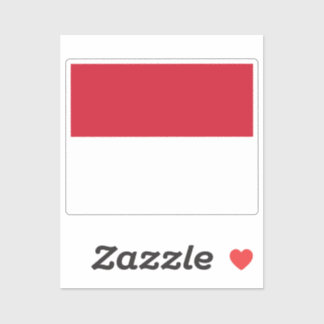 Flag of Monaco custom-cut Sticker