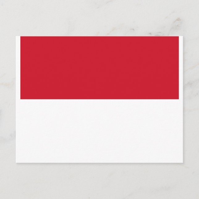 Flag of Monaco - Drapeau de Monaco Postcard (Front)